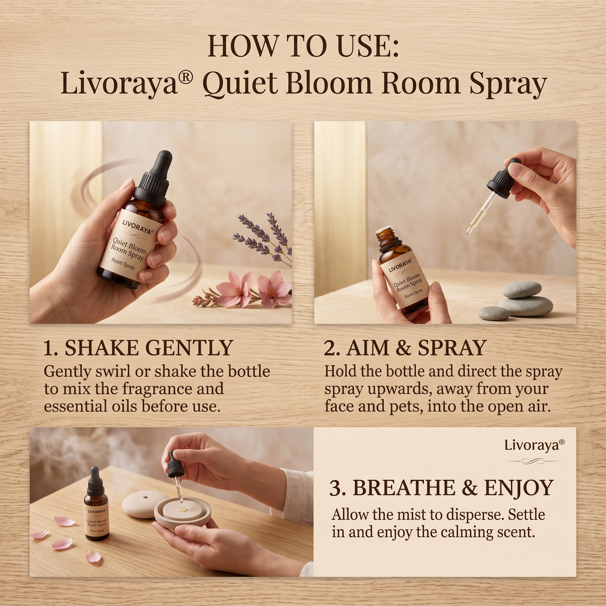 Livoraya® Quiet Bloom Room Spray
