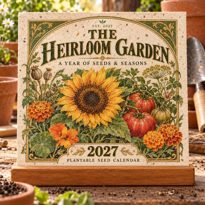 🔥 Last Day 50% OFF 🌱 2027 The Heirloom Garden Plantable Seed Calendar