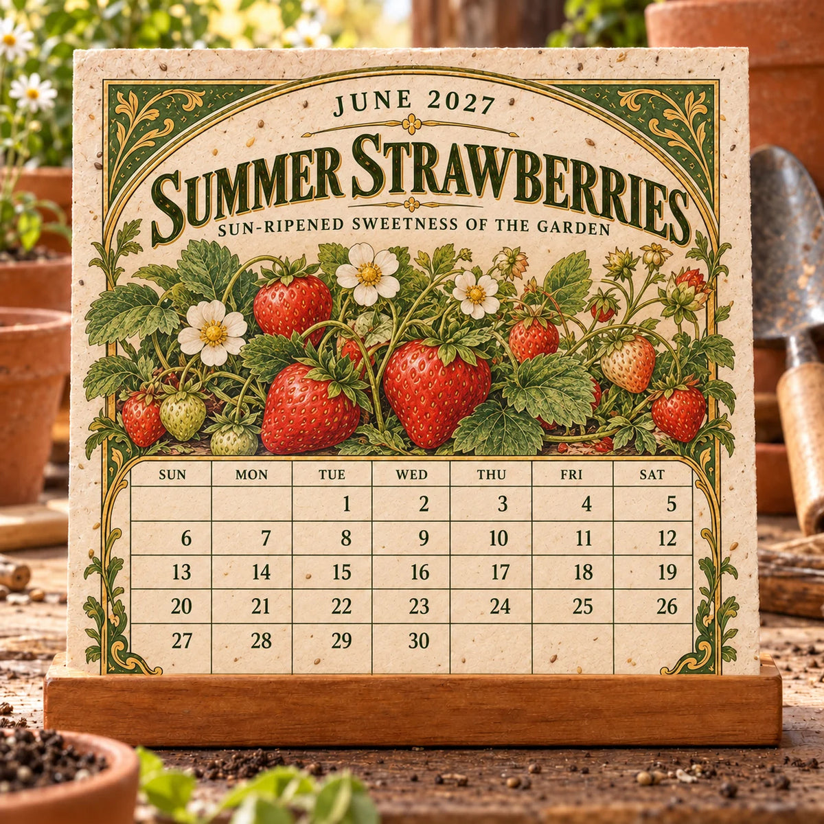 🔥 Last Day 50% OFF 🌱 2027 The Heirloom Garden Plantable Seed Calendar