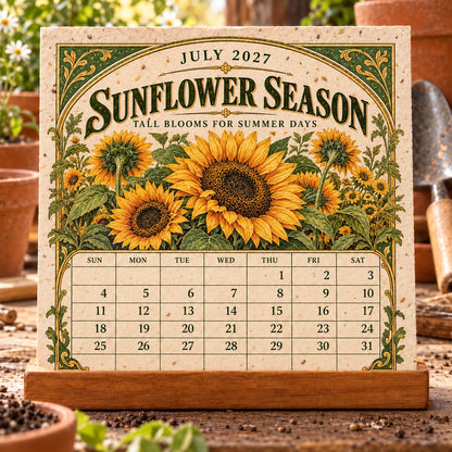 🔥 Last Day 50% OFF 🌱 2027 The Heirloom Garden Plantable Seed Calendar