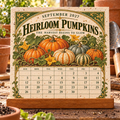 🔥 Last Day 50% OFF 🌱 2027 The Heirloom Garden Plantable Seed Calendar