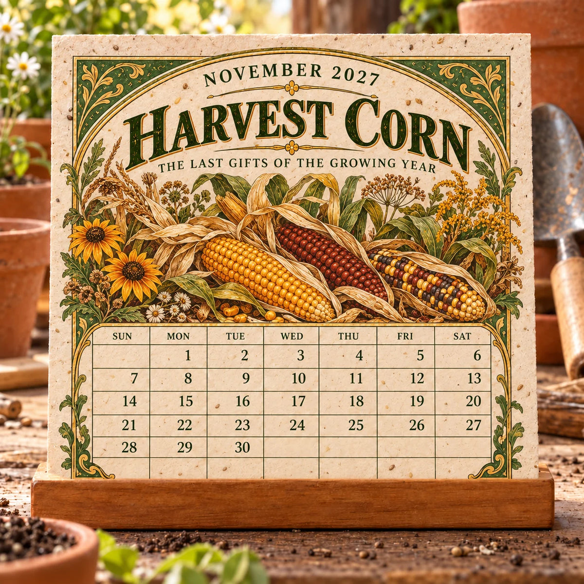 🔥 Last Day 50% OFF 🌱 2027 The Heirloom Garden Plantable Seed Calendar