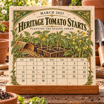 🔥 Last Day 50% OFF 🌱 2027 The Heirloom Garden Plantable Seed Calendar
