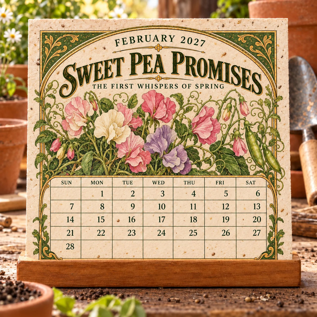 🔥 Last Day 50% OFF 🌱 2027 The Heirloom Garden Plantable Seed Calendar