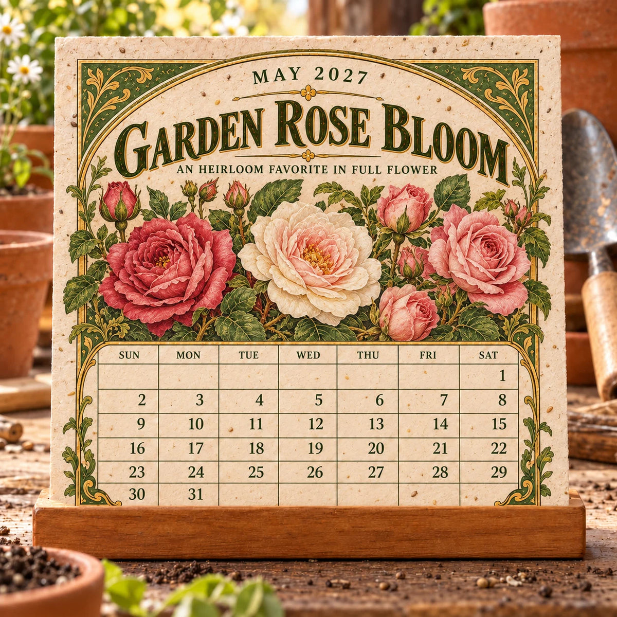 🔥 Last Day 50% OFF 🌱 2027 The Heirloom Garden Plantable Seed Calendar