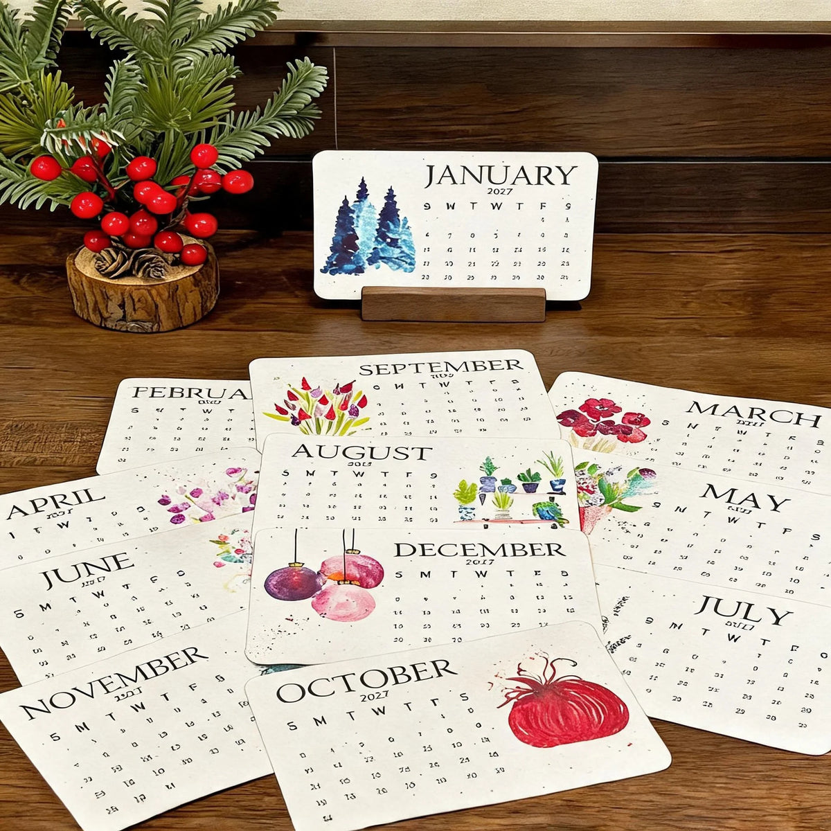 ✨Early Holiday Sale 50% OFF🌱Eco-Friendly Plantable “Timeless” Seed Calendar 2027 🌱