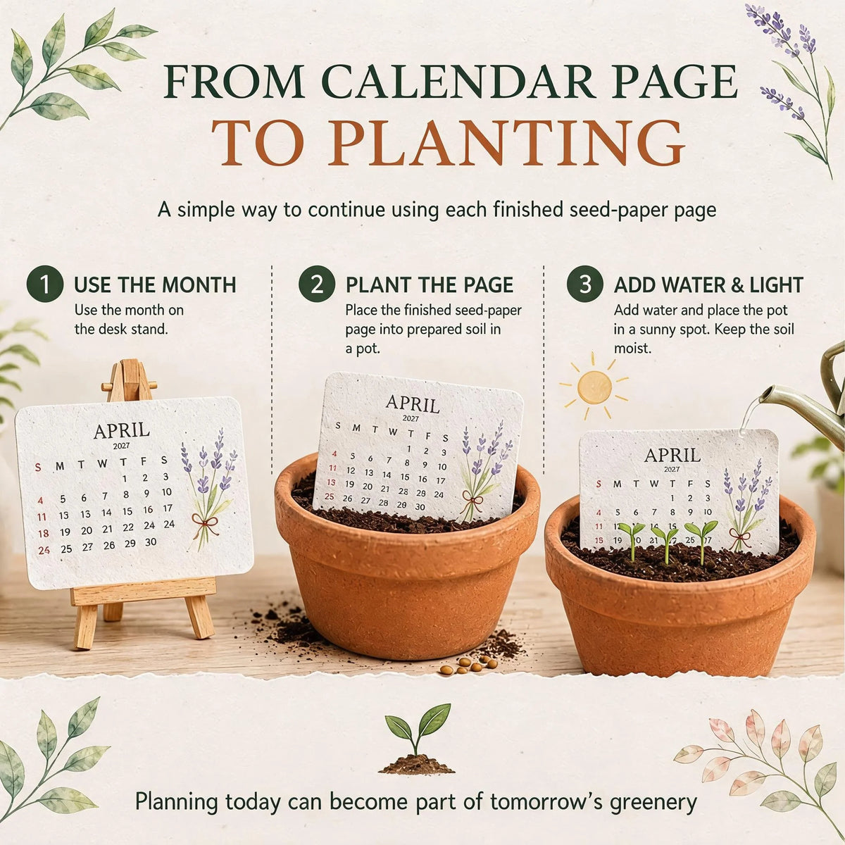 ✨Early Holiday Sale 50% OFF🌱Eco-Friendly Plantable “Timeless” Seed Calendar 2027 🌱