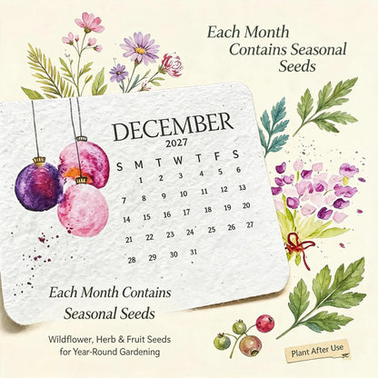 ✨Early Holiday Sale 50% OFF🌱Eco-Friendly Plantable “Timeless” Seed Calendar 2027 🌱