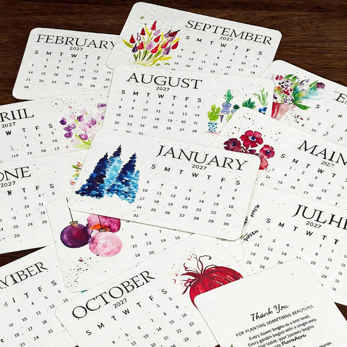 ✨Early Holiday Sale 50% OFF🌱Eco-Friendly Plantable “Timeless” Seed Calendar 2027 🌱
